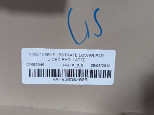 JAGUAR XF X260 O/S DRIVER SIDE RIGHT LOWER DASH TRIM PANEL