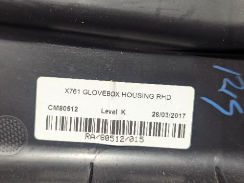 JAGUAR F PACE X761 GLOVEBOX ASSEMBLY
