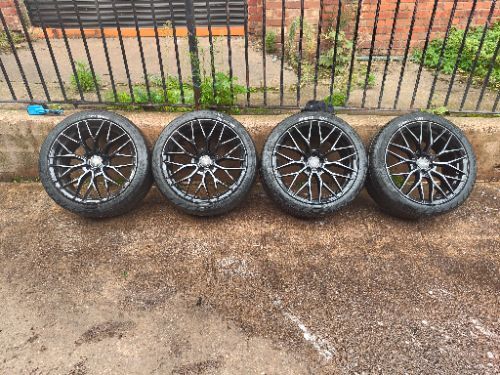 JAGUAR XF X250 SET OF 4 19" CRUIZE ALLOY WHEELS WITH TYRES